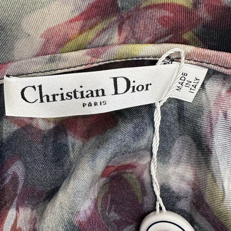 Dior Dior Multicolor Silk Midi Skirt 0089 Size 23" - 4 Thumbnail