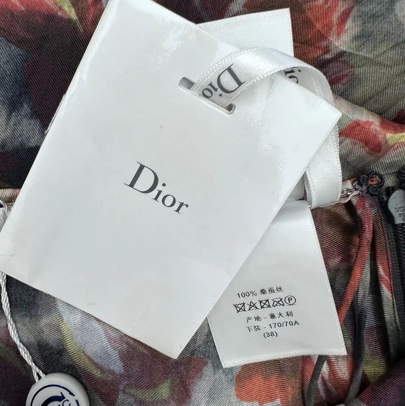 Dior Dior Multicolor Silk Midi Skirt 0089 Size 23" - 7 Thumbnail
