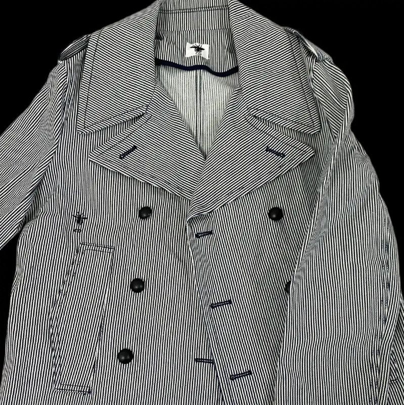 Dior Dior Black Striped Cotton Mid-Length Trench Coat 0089 Size XL / US 12-14 / IT 48-50 - 3 Thumbnail