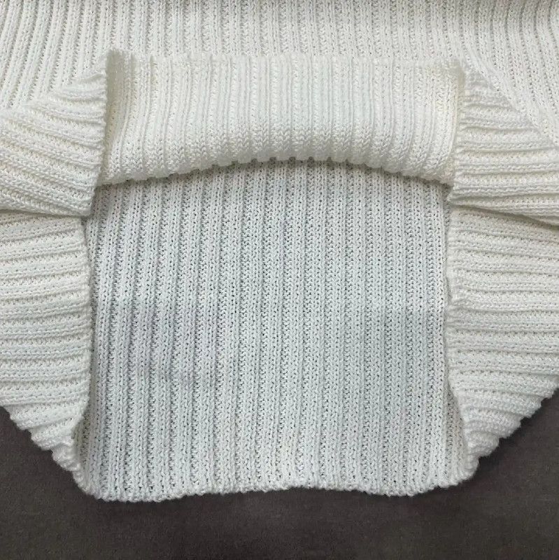 Dior Dior White Cotton Women's Pullover Sweater 0089 Size M / US 6-8 / IT 42-44 - 4 Thumbnail