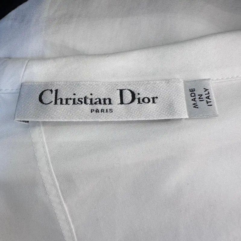 Dior Dior Women's White Shirt with Versatile Style 0089 Size M / US 6-8 / IT 42-44 - 4 Thumbnail