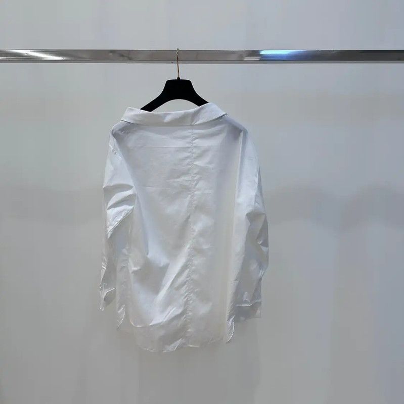 Dior Dior Women's White Shirt with Versatile Style 0089 Size M / US 6-8 / IT 42-44 - 2 Thumbnail