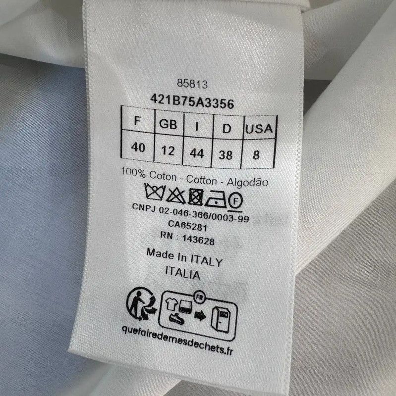 Dior Dior Women's White Shirt with Versatile Style 0089 Size M / US 6-8 / IT 42-44 - 5 Thumbnail