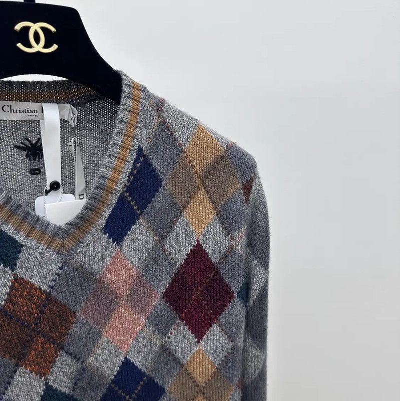 Dior Dior Multicolor Knit Sweater for Women 0089 Size M / US 6-8 / IT 42-44 - 3 Thumbnail