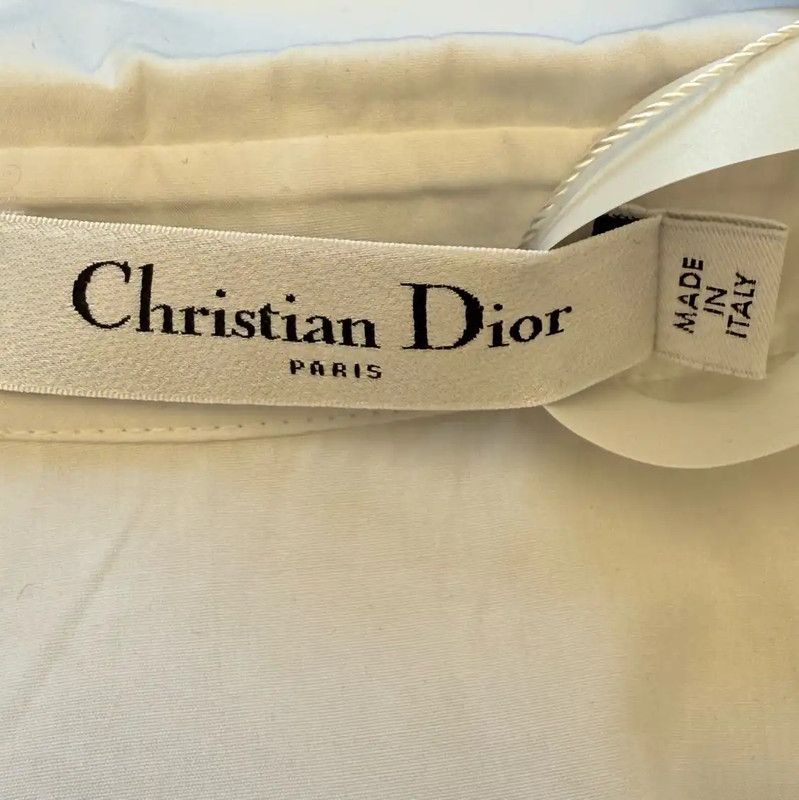 Dior Dior Short Sleeve White Shirt for Women 0089 Size S / US 4 / IT 40 - 4 Thumbnail