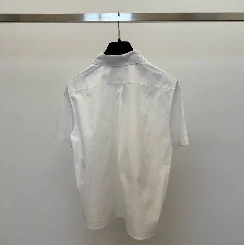 Dior Dior Short Sleeve White Shirt for Women 0089 Size S / US 4 / IT 40 - 2 Thumbnail