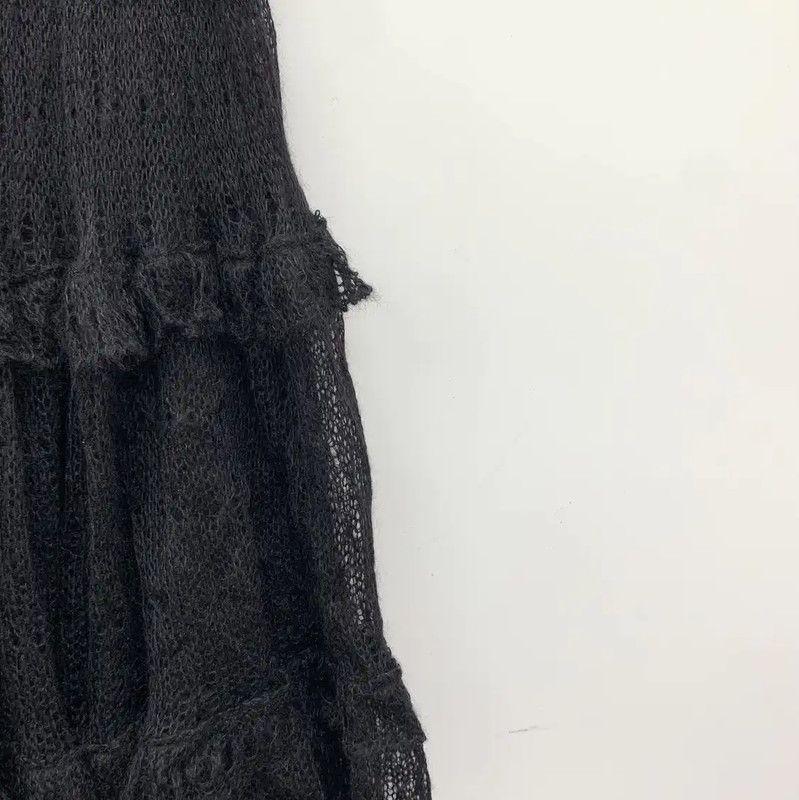 Dior Dior Black Silk Women's Midi Skirt 0089 Size 23" - 4 Thumbnail