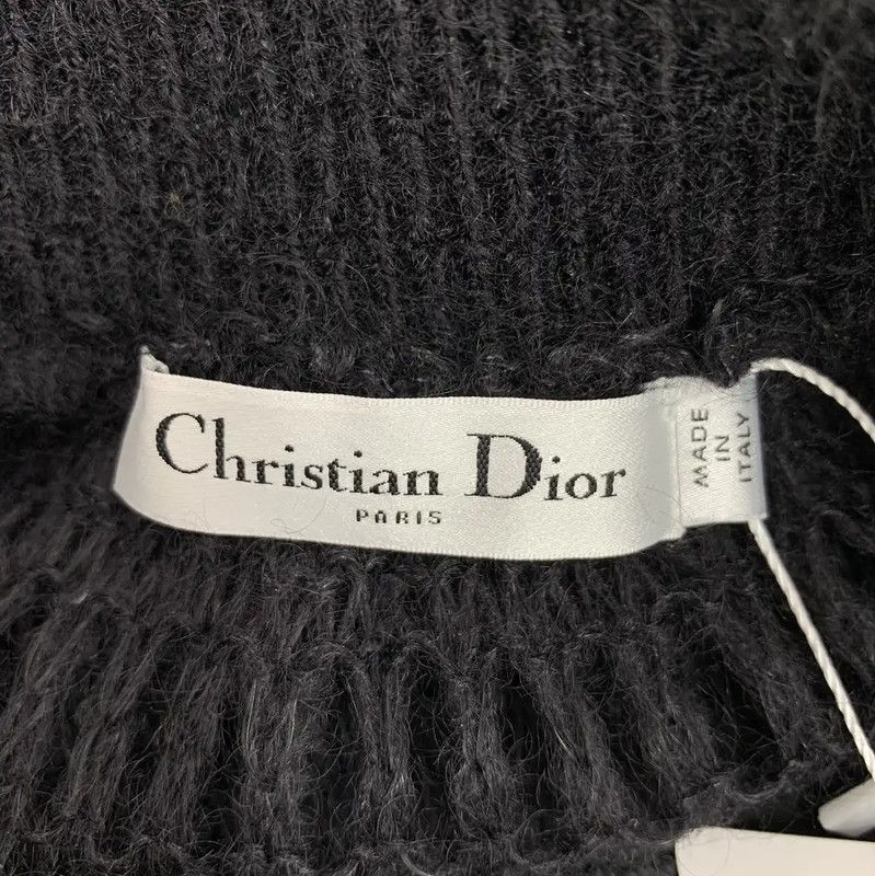 Dior Dior Black Silk Women's Midi Skirt 0089 Size 23" - 6 Thumbnail
