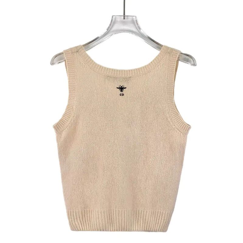 Dior Dior Beige Cashmere Women's Sweater 0089 Size S / US 4 / IT 40 - 2 Thumbnail