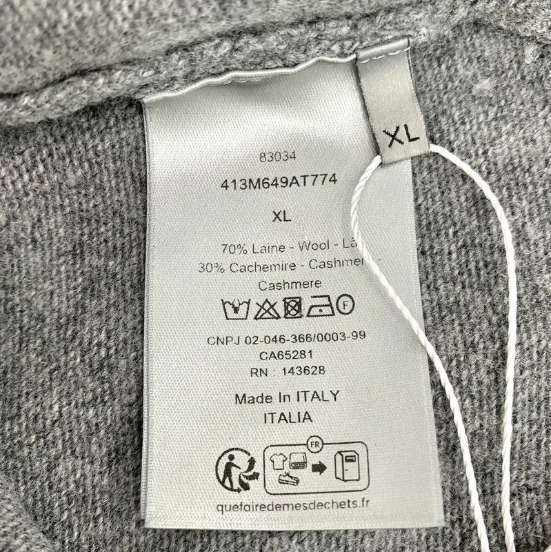 Dior Dior Gray Wool Sweater for Women 0089 Size XL / US 12-14 / IT 48-50 - 6 Thumbnail