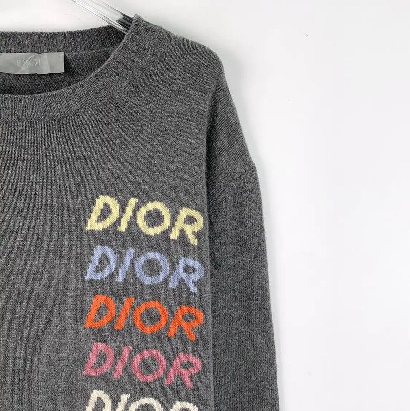 Dior Dior Gray Wool Sweater for Women 0089 Size XL / US 12-14 / IT 48-50 - 3 Thumbnail