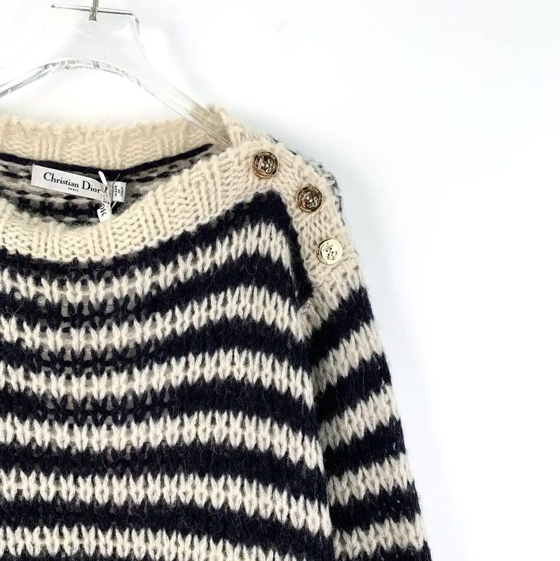 Dior Dior Colorblock Knit Sweater for Women 0089 Size XXS / US 00 / IT 34 - 3 Thumbnail