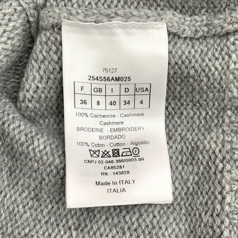 Dior Dior Gray Cashmere Pullover Sweater 0089 Size XS / US 0-2 / IT 36-38 - 7 Thumbnail