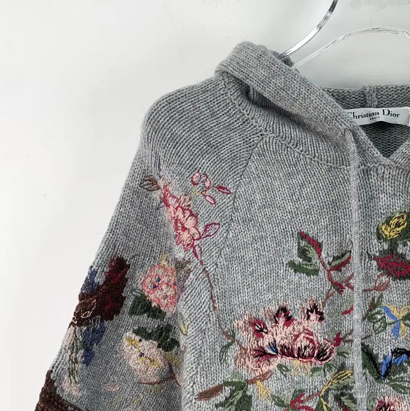 Dior Dior Gray Cashmere Pullover Sweater 0089 Size XS / US 0-2 / IT 36-38 - 3 Thumbnail