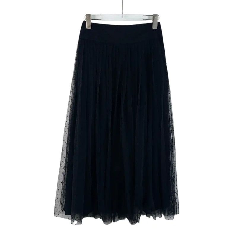 Dior Dior Black Silk Women’s Midi Skirt 0089 Size 23" - 2 Thumbnail