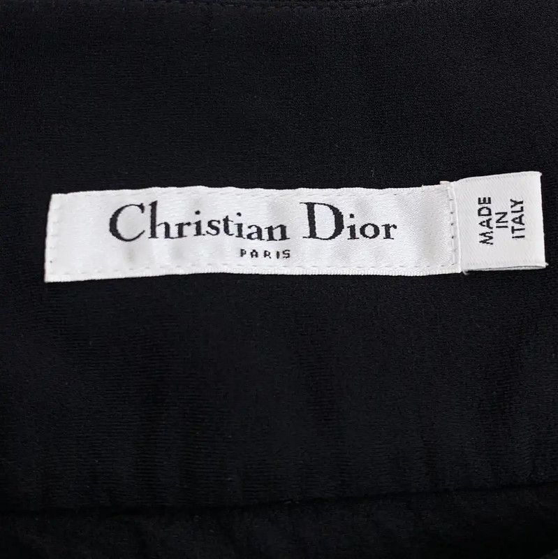 Dior Dior Black Silk Women’s Midi Skirt 0089 Size 23" - 5 Thumbnail