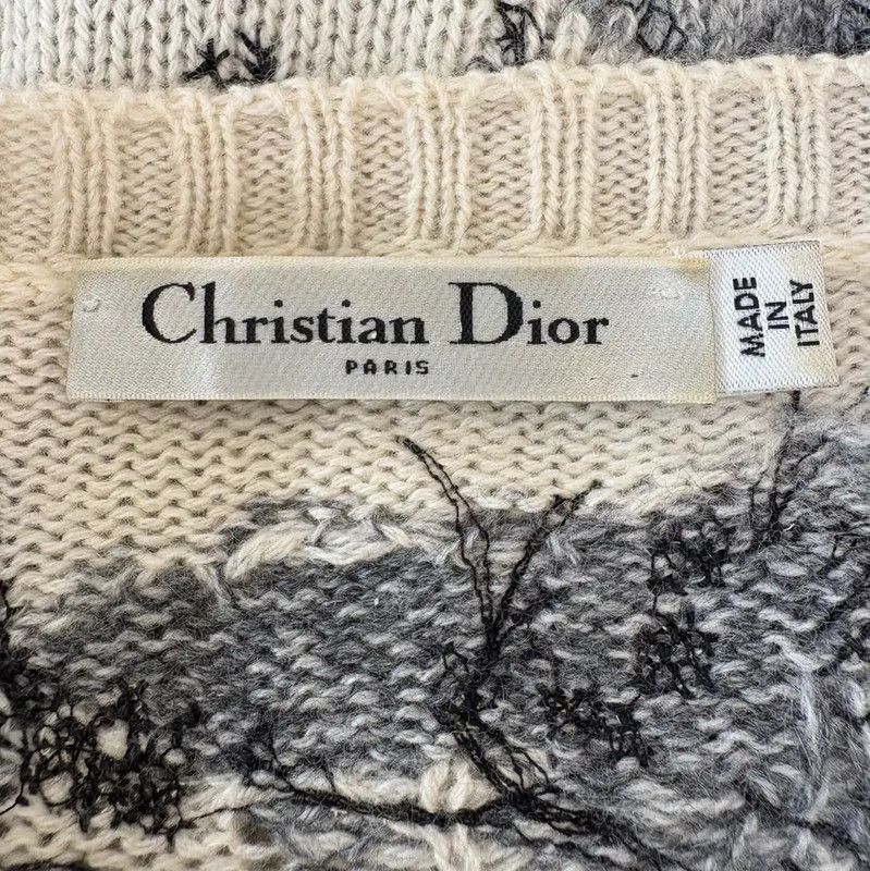 Dior Dior Women's Cream Cashmere Pullover Sweater 0089 Size S / US 4 / IT 40 - 7 Thumbnail