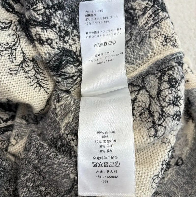Dior Dior Women's Cream Cashmere Pullover Sweater 0089 Size S / US 4 / IT 40 - 9 Thumbnail