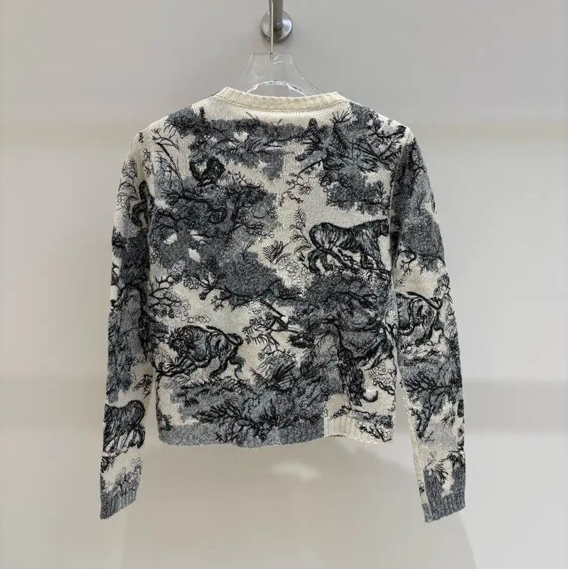 Dior Dior Women's Cream Cashmere Pullover Sweater 0089 Size S / US 4 / IT 40 - 2 Thumbnail