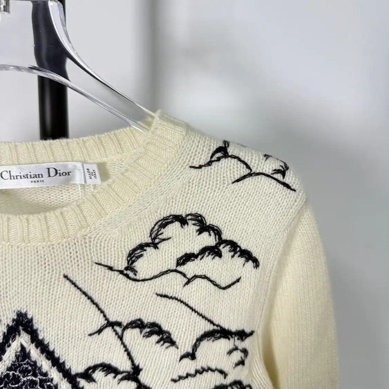 Dior Dior Colorblock Wool Women's Sweater 0089 Size S / US 4 / IT 40 - 4 Thumbnail