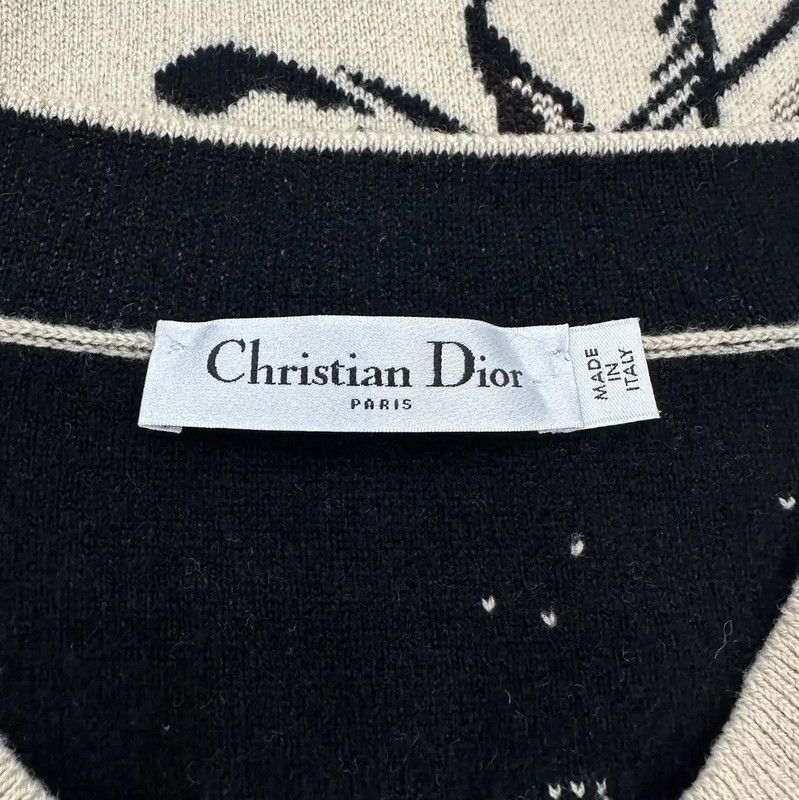 Dior Dior Beige Wool Long Sleeve Pullover Sweater 0089 Size S / US 4 / IT 40 - 6 Thumbnail