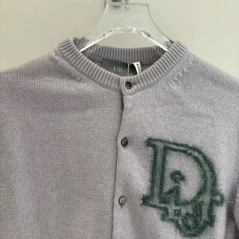 Dior Dior Light Purple Cashmere Cardigan for Women 0089 Size XS / US 0-2 / IT 36-38 - 3 Thumbnail