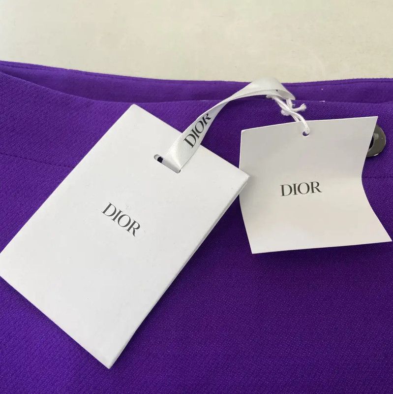 Dior Dior Women's Deep Purple Wool Skirt 0089 Size 30" / US 8 / IT 44 - 6 Thumbnail