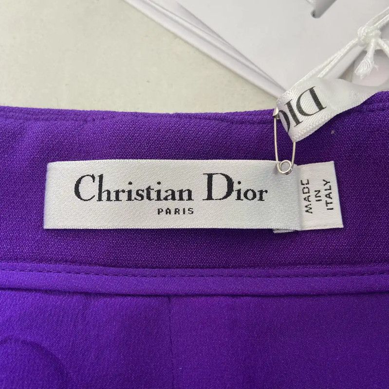 Dior Dior Women's Deep Purple Wool Skirt 0089 Size 30" / US 8 / IT 44 - 4 Thumbnail