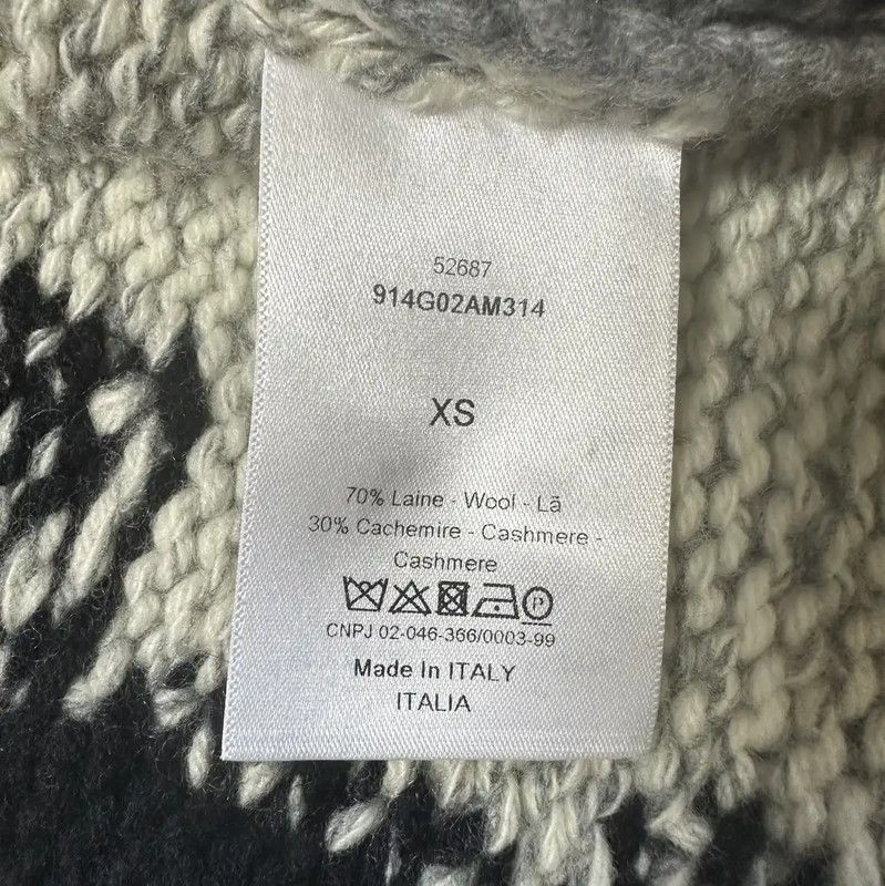 Dior Dior Gray Wool Blend Embroidered Cardigan 0089 Size XS / US 0-2 / IT 36-38 - 6 Thumbnail