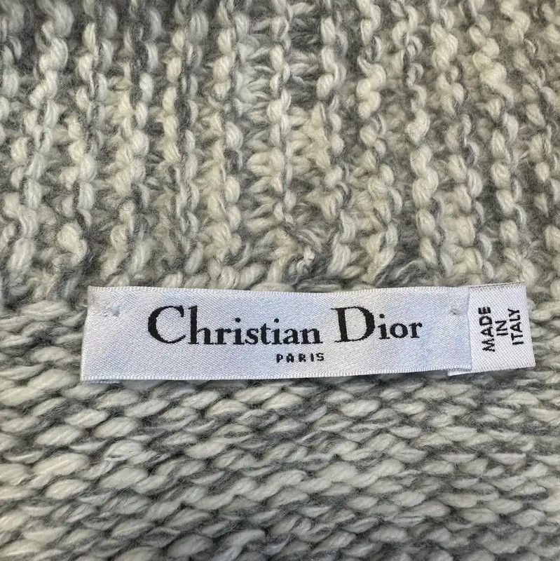 Dior Dior Gray Wool Blend Embroidered Cardigan 0089 Size XS / US 0-2 / IT 36-38 - 4 Thumbnail