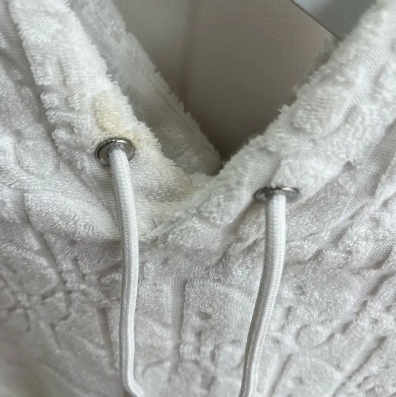 Dior Dior White Cotton Logo Hoodie for Women 0089 Size S / US 4 / IT 40 - 3 Thumbnail