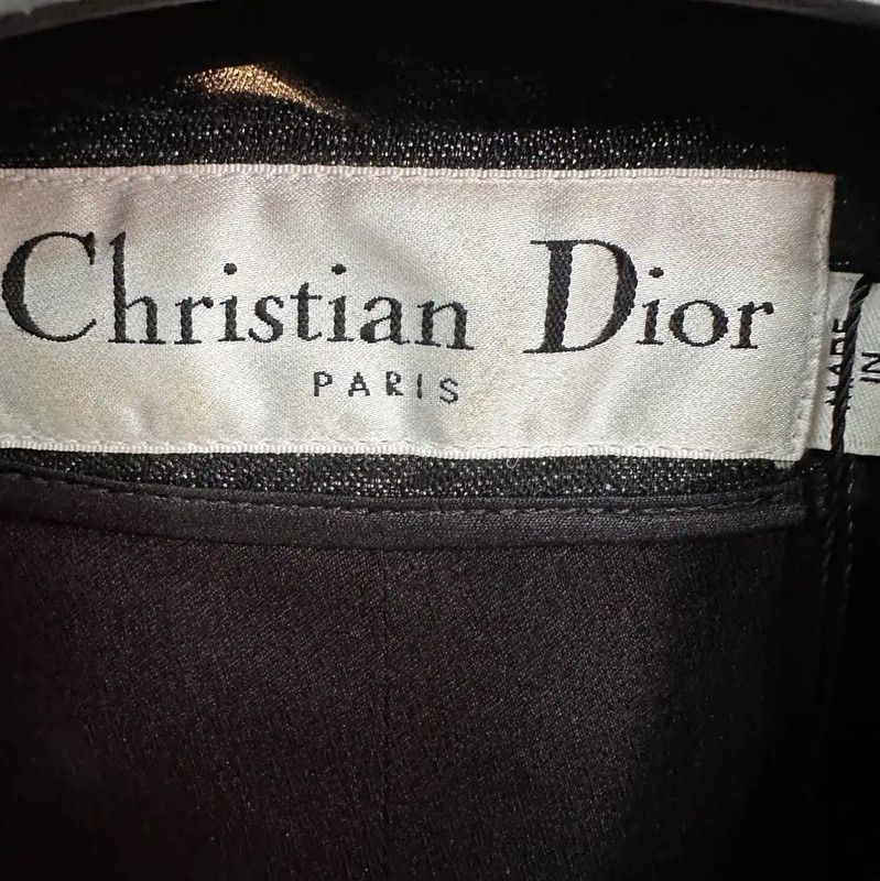Dior Dior Black Silk Dress in Size L 0089 Size L / US 10 / IT 46 - 3 Thumbnail