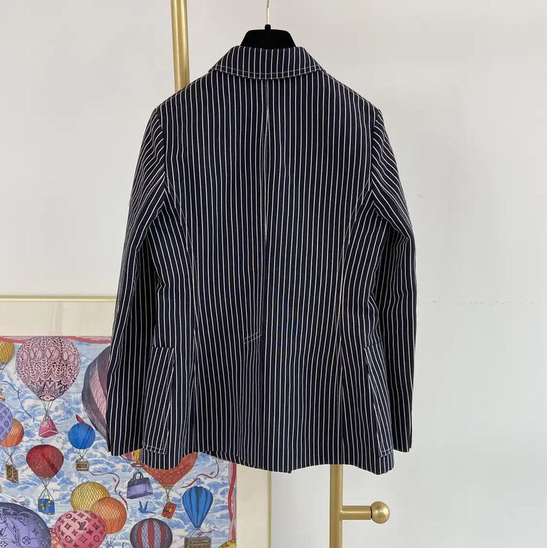 Dior Dior Striped Women's Jacket for Spring and Autumn 0089 Size XS / US 0-2 / IT 36-38 - 2 Thumbnail