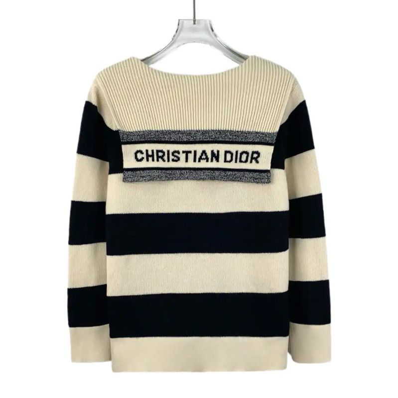 Dior Dior Colorblock Wool Sweater for Women 0089 Size S / US 4 / IT 40 - 2 Thumbnail