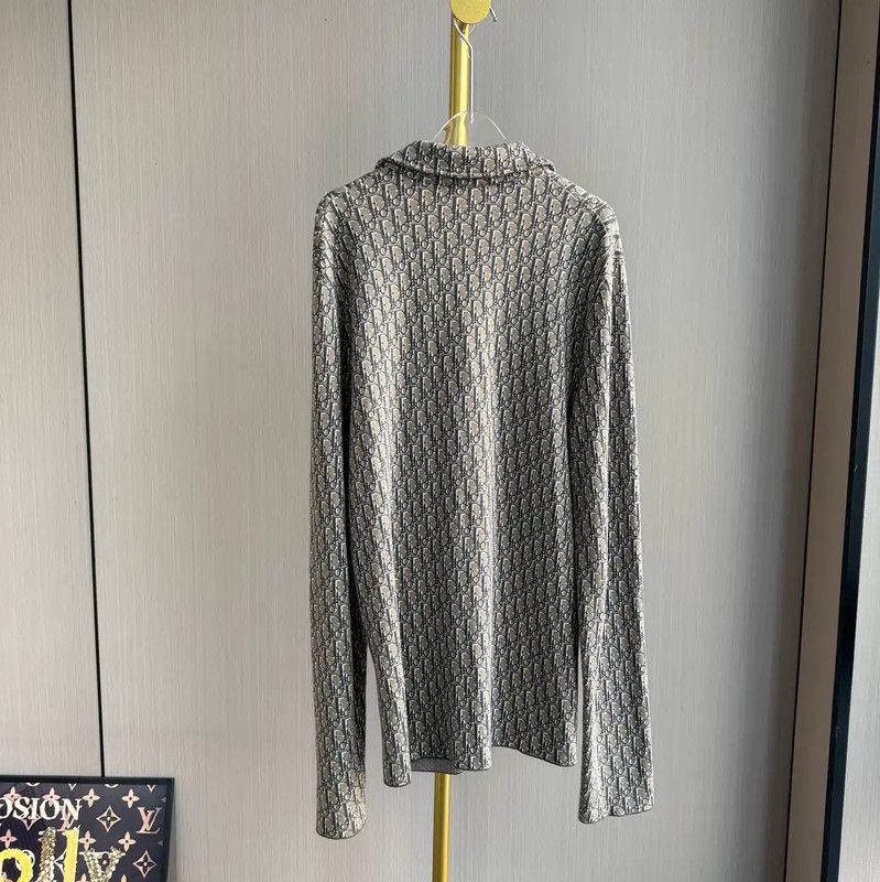 Dior Dior Brown Cotton Logo Shirt for Women 0089 Size S / US 4 / IT 40 - 2 Thumbnail