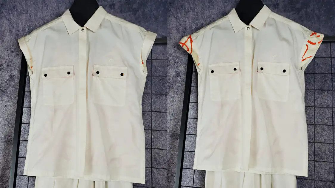 Dior Dior White Logo Print Long Sleeve Top 0089 Size S / US 4 / IT 40 - 3 Thumbnail