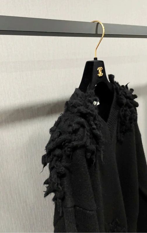 Dior Dior Black Wool Blend Long Sleeve Pullover 0089 Size S / US 4 / IT 40 - 7 Thumbnail