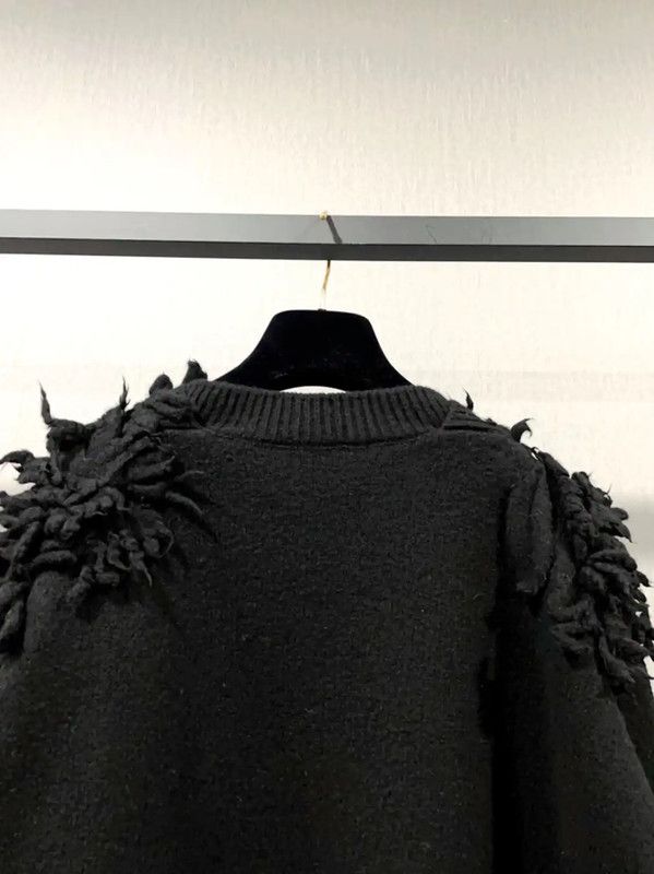 Dior Dior Black Wool Blend Long Sleeve Pullover 0089 Size S / US 4 / IT 40 - 8 Thumbnail