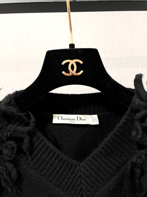 Dior Dior Black Wool Blend Long Sleeve Pullover 0089 Size S / US 4 / IT 40 - 3 Thumbnail