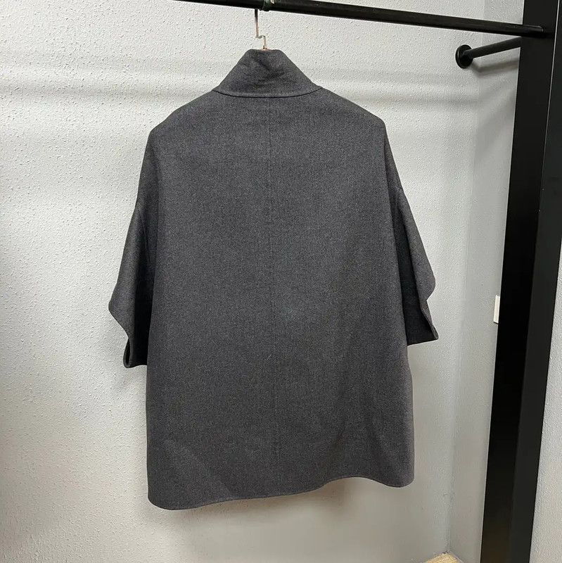 Dior Dior Gray Wool Women's Coat 0089 Size S / US 4 / IT 40 - 2 Thumbnail