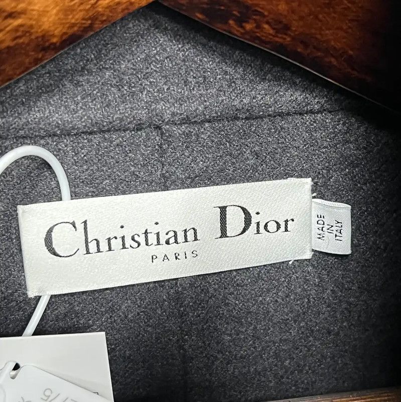 Dior Dior Gray Wool Women's Coat 0089 Size S / US 4 / IT 40 - 4 Thumbnail