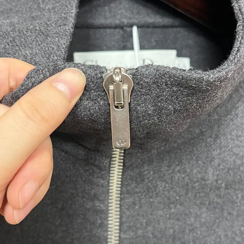 Dior Dior Gray Wool Women's Coat 0089 Size S / US 4 / IT 40 - 3 Thumbnail