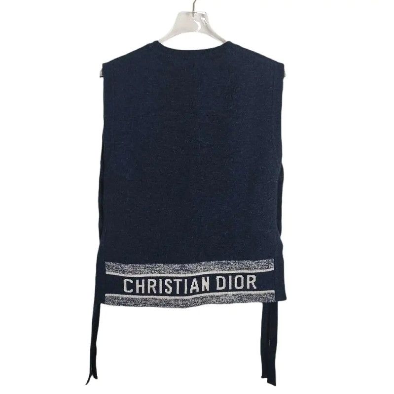 Dior Dior Black Cotton Women's Pullover Sweater 0089 Size S / US 4 / IT 40 - 2 Thumbnail