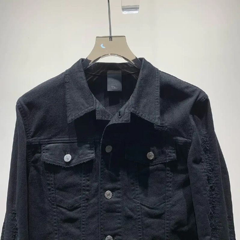 Dior Dior Black Denim Women's Jacket 0089 Size ONE SIZE - 5 Thumbnail
