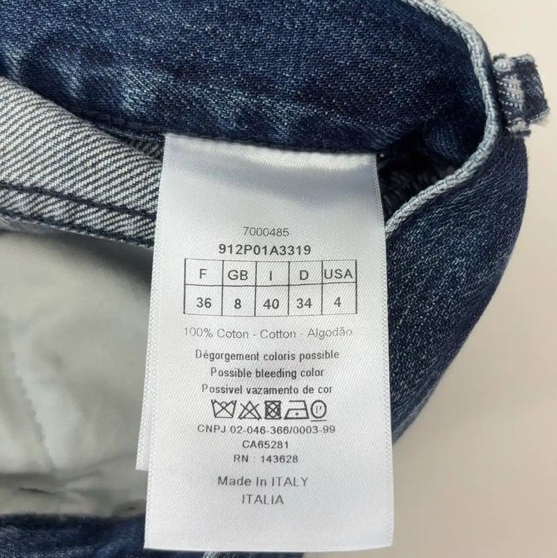 Dior Dior Women's Denim Jeans in Dark Blue 0089 Size 23" - 4 Thumbnail