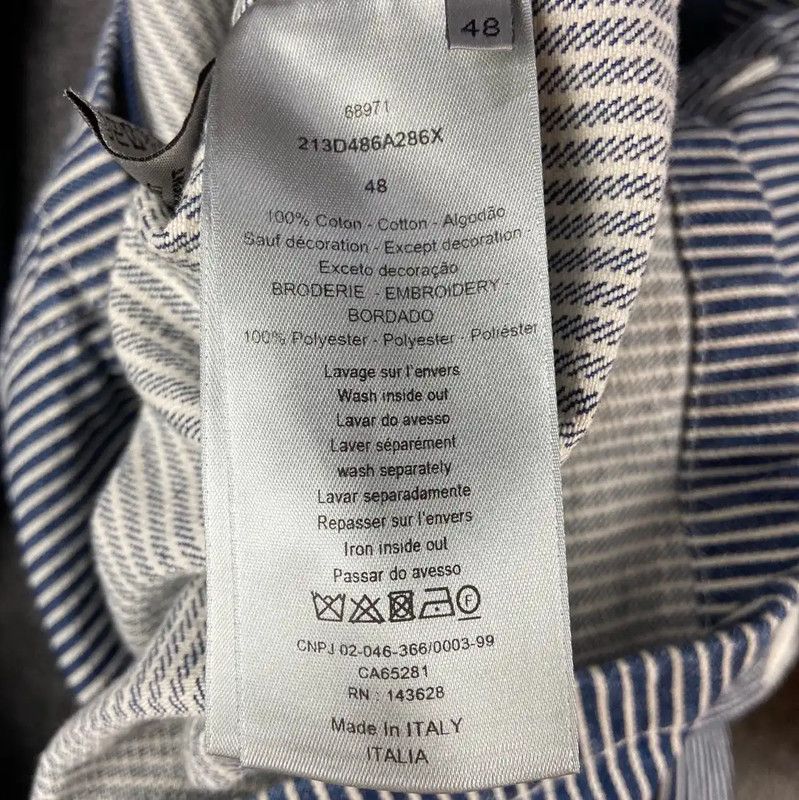 Dior Dior Blue Cotton Women's Jacket 0089 Size L / US 10 / IT 46 - 5 Thumbnail
