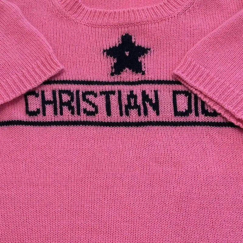 Dior Dior Summer Pink Cashmere Short Sleeve Sweater 0089 Size M / US 6-8 / IT 42-44 - 7 Thumbnail
