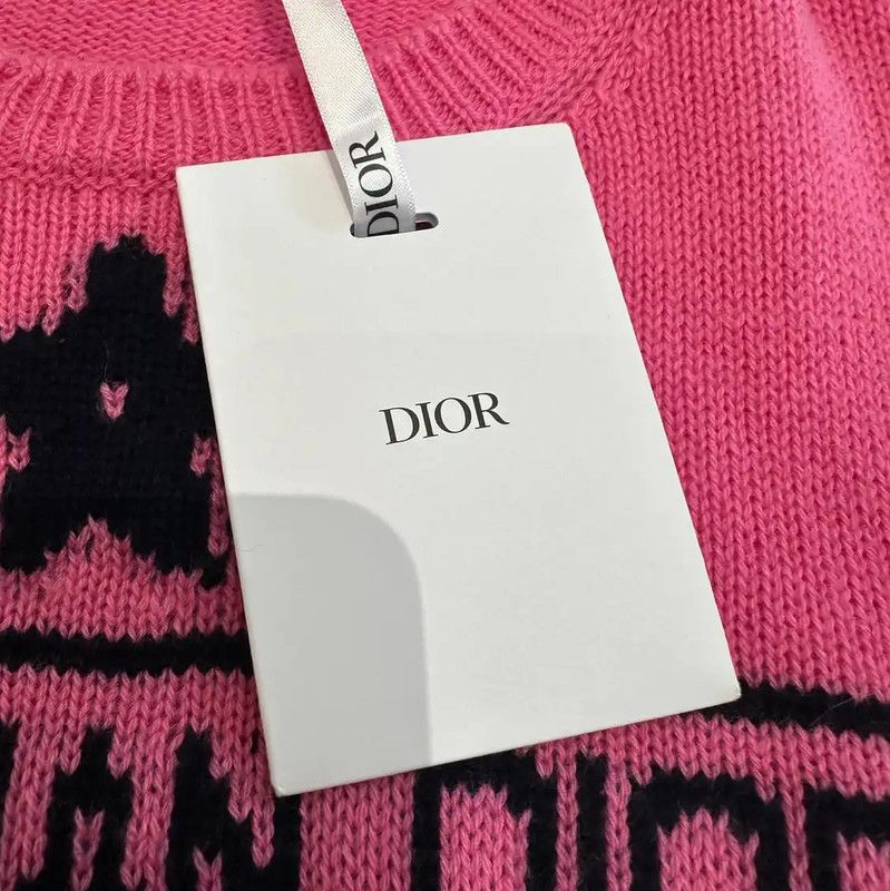 Dior Dior Summer Pink Cashmere Short Sleeve Sweater 0089 Size M / US 6-8 / IT 42-44 - 5 Thumbnail