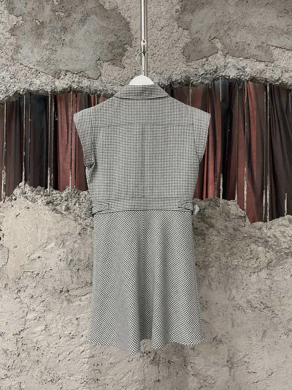 Dior Dior Summer Checkered Sleeveless Dress 0089 Size ONE SIZE - 2 Thumbnail