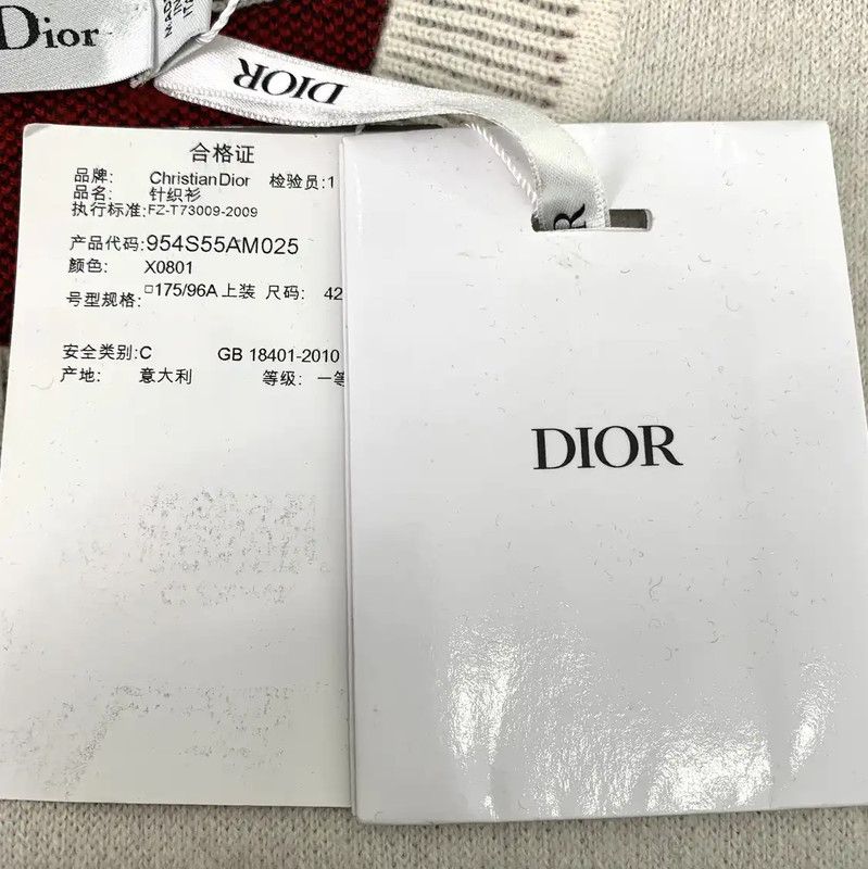 Dior Dior Beige Cashmere Sweater with J'adore Detail 0089 Size M / US 6-8 / IT 42-44 - 8 Thumbnail